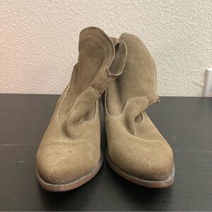 Mossimo Supply Cowboy Ankle Booties - Tan - Size 7
